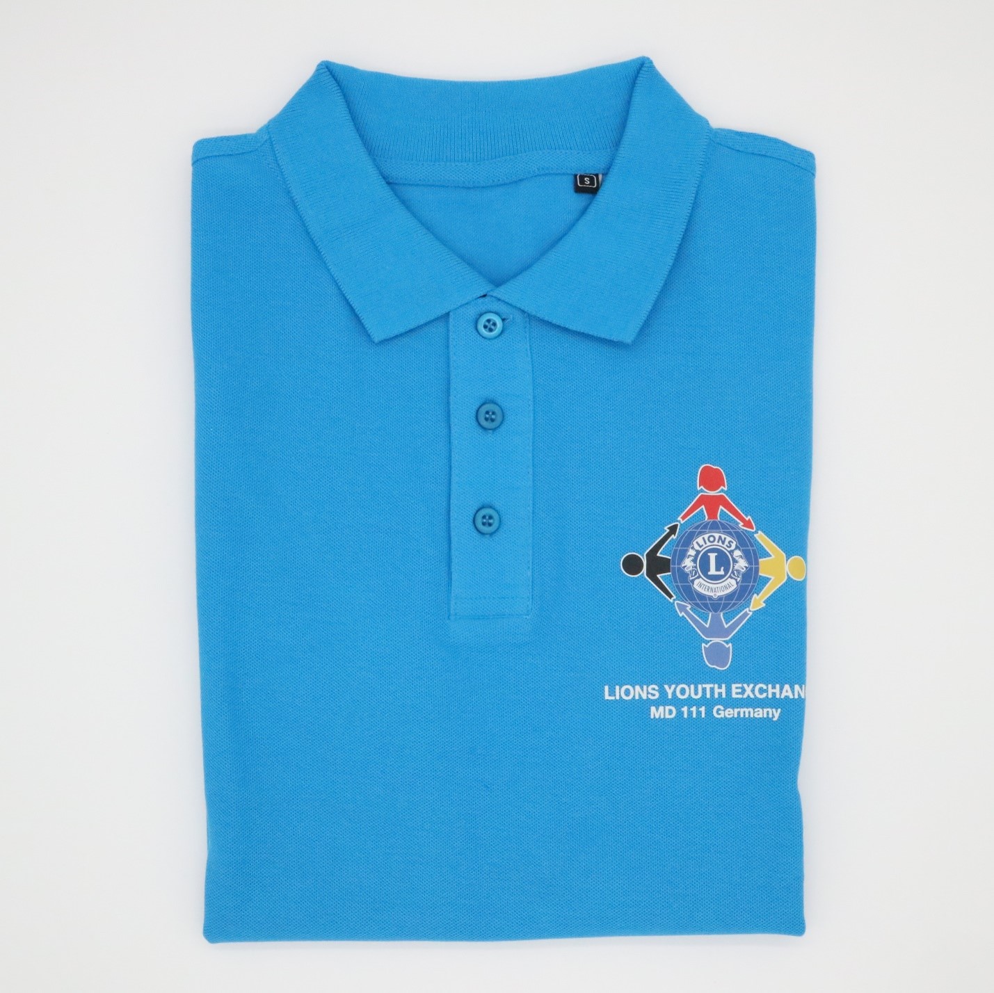 Polo-Shirt (Jugendaustausch) azur