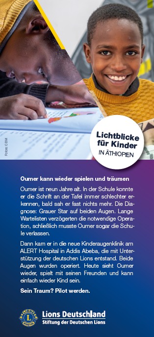 Einleger „Lichtblicke für Kinder in Äthiopien 2026“