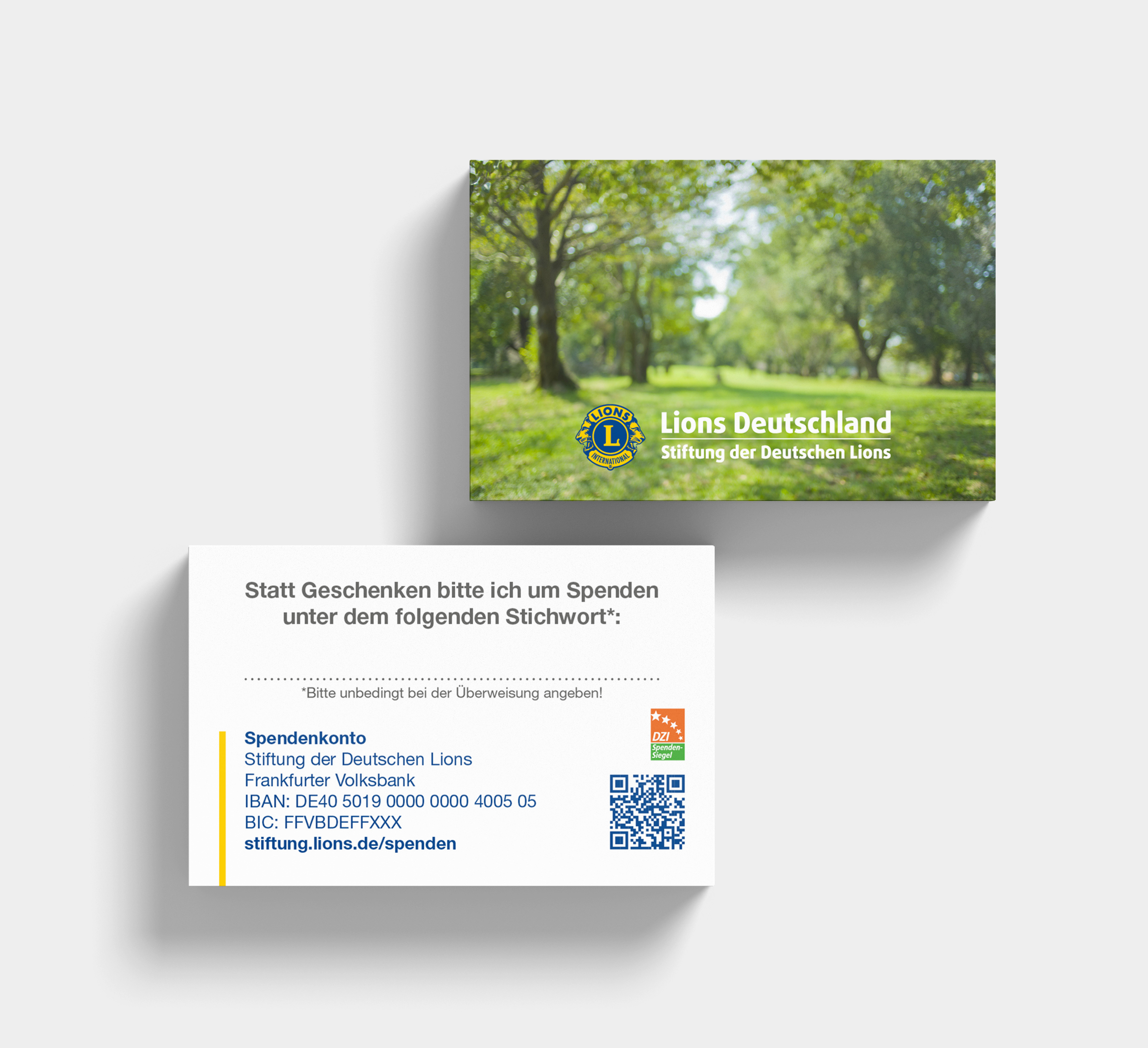 Beilegerkärtchen für Ihre Einladung für Geburtstage, Jubiläen usw. oder für Trauerfeier