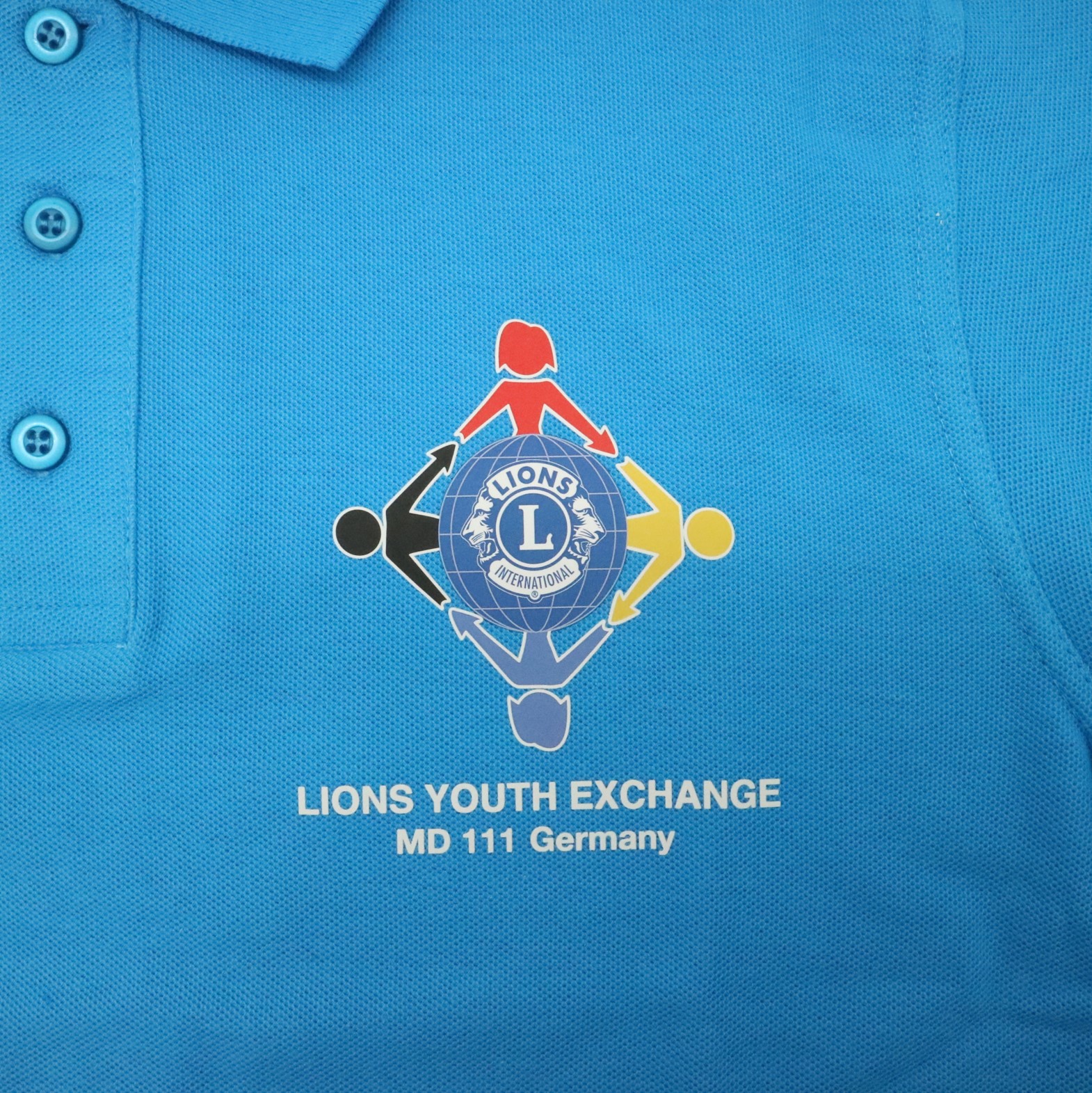 Polo-Shirt (Jugendaustausch) azur